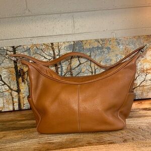 Vintage Fossil tan pebble Leather Hobo/ Shoulder Bag